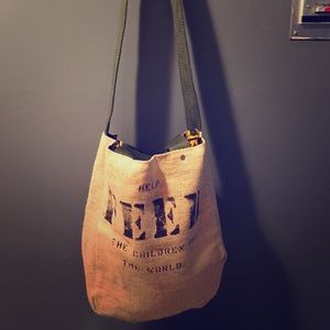 Feed the Children Burlap tote